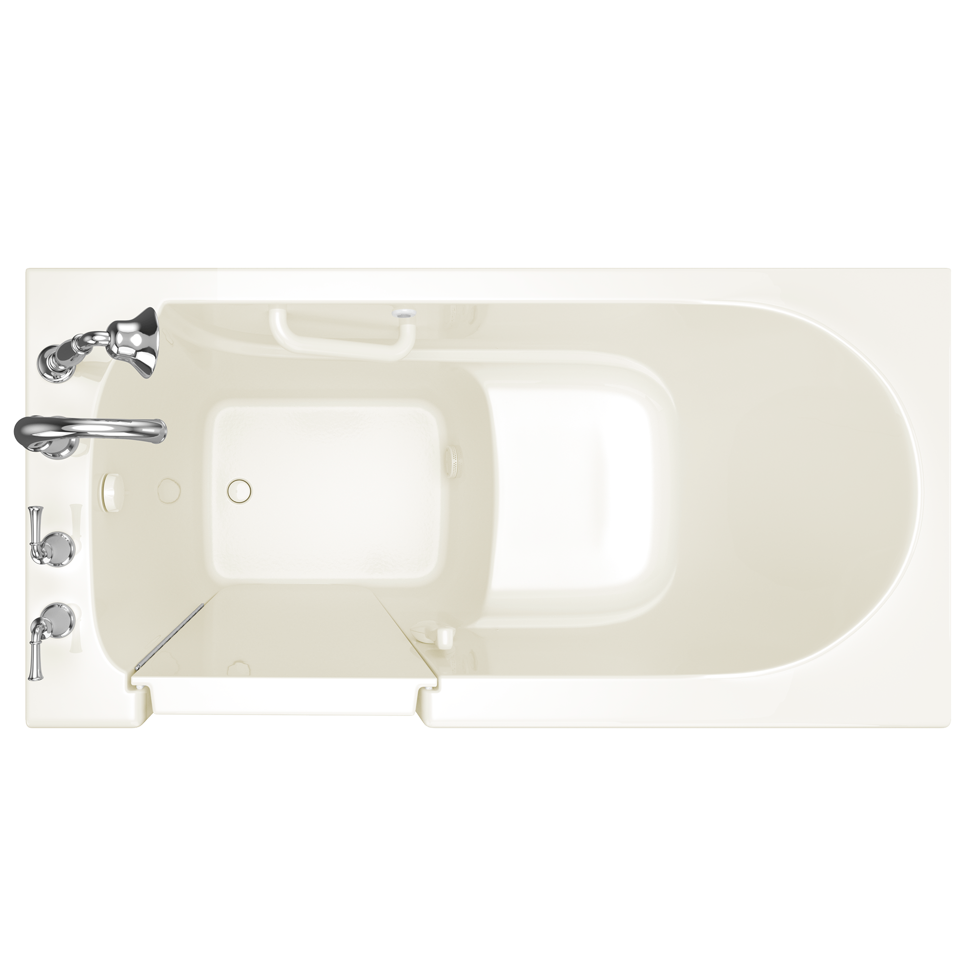 Gelcoat Value Series 30x60 Inch Soaking Walk-In Bathtub - Left Hand Door and Drain